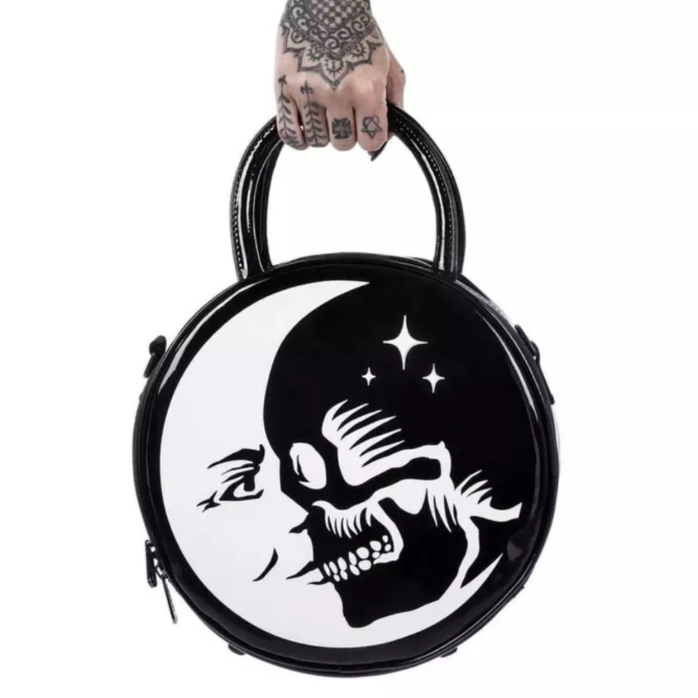 Killstar Luna Morte - Moon & Skull - Handbag (Purse)